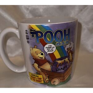 Disney Winnie‎ The Pooh Large Coffee Mug Bank Rainbow Pride Pot Of Gold